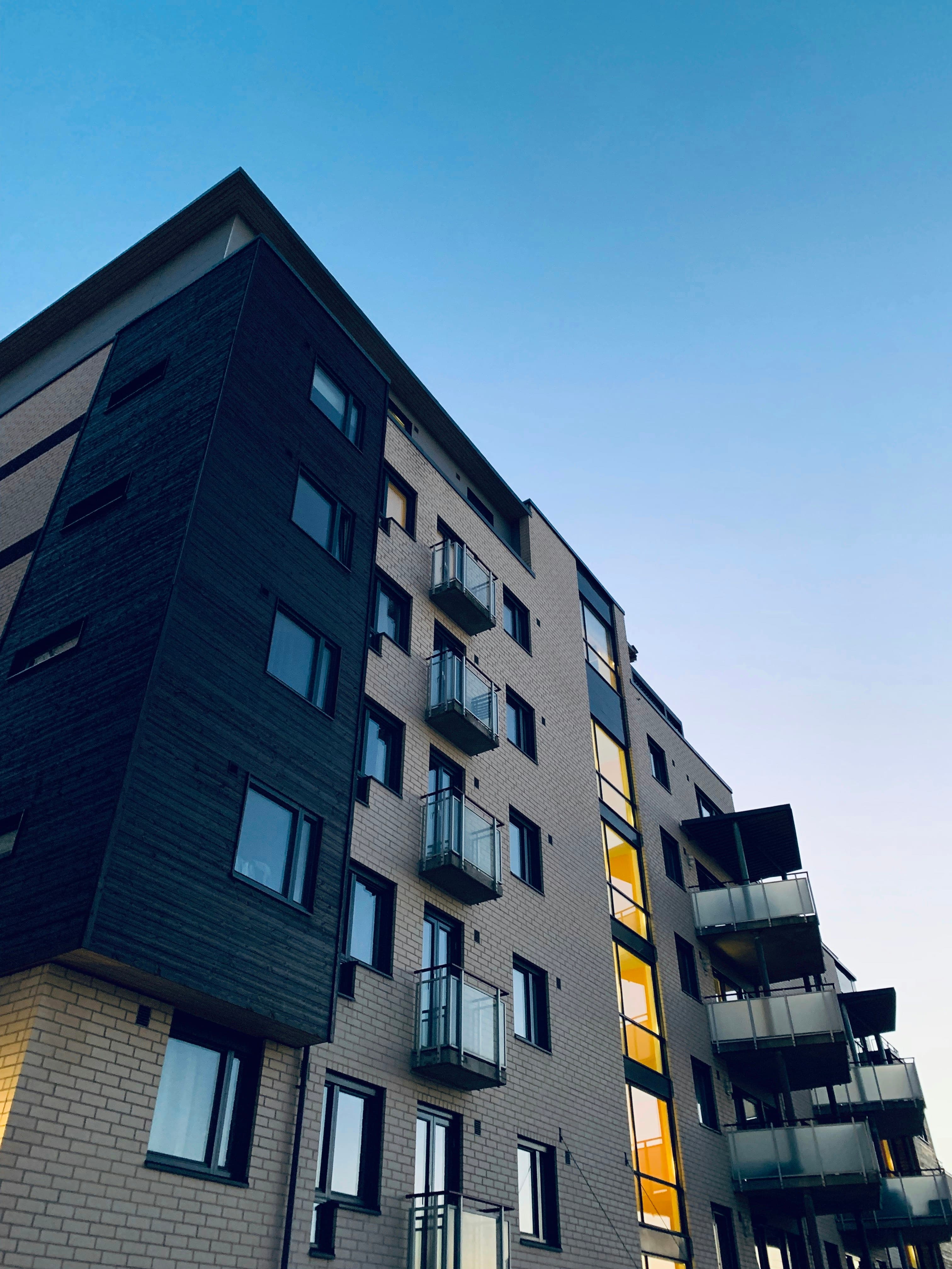 Contemporary tower architecture against the sky